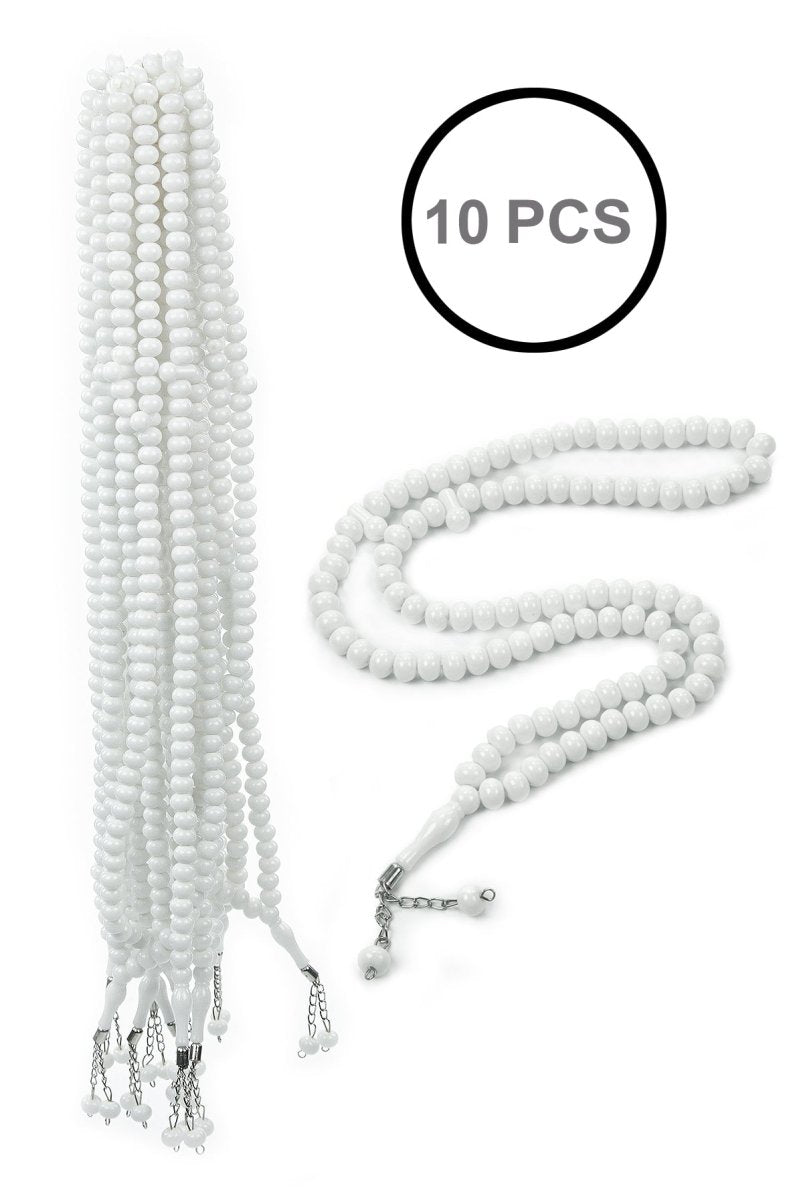 10 - Piece Muslim Prayer Beads Set | 99 - Bead Tasbih, Rosary & Misbaha with Traditional Design - ihvan