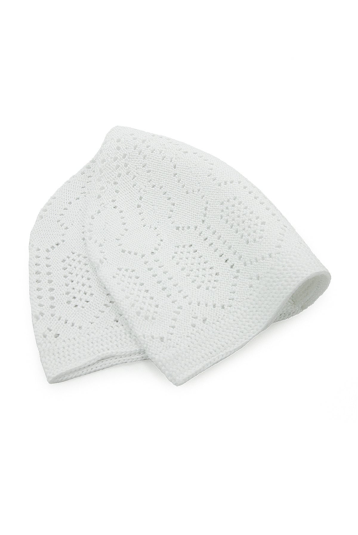 Muslim Kufi Hats for Men, Taqiya, Takke, Peci, Islamic Caps, Ramadan Eid Islamic Gifts, White, Standart Size, Pack of 12 - ihvan