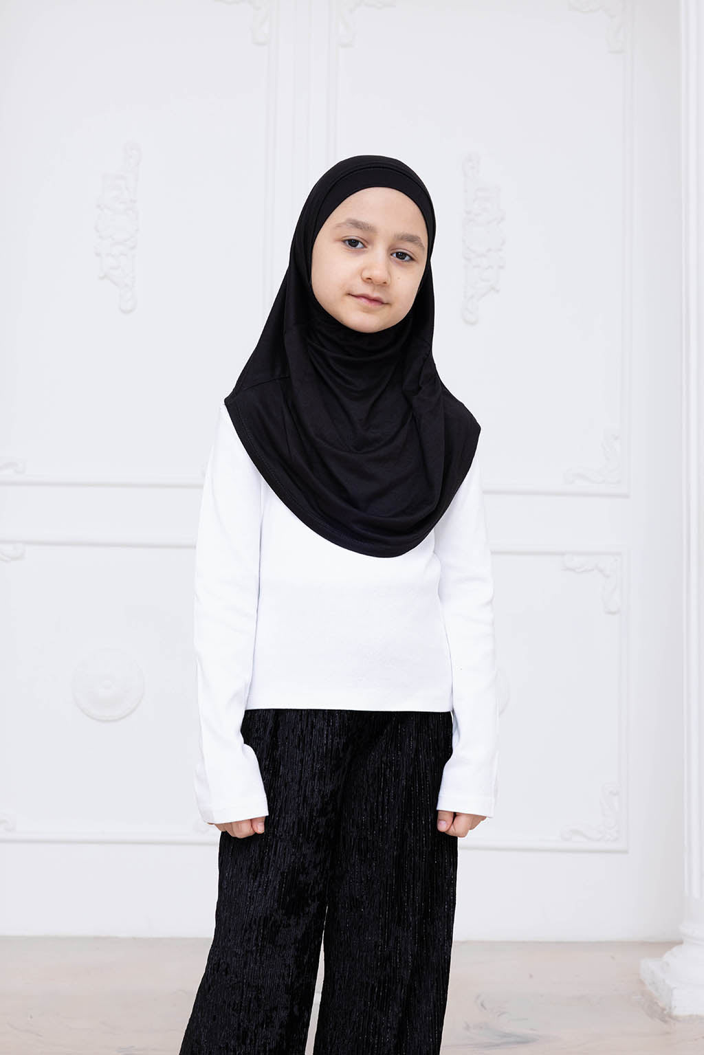 Ready to Wear Instant Hijab for Girls | Soft Viscose One-Piece Kids Headscarf for Daily Wear, Prayer & School