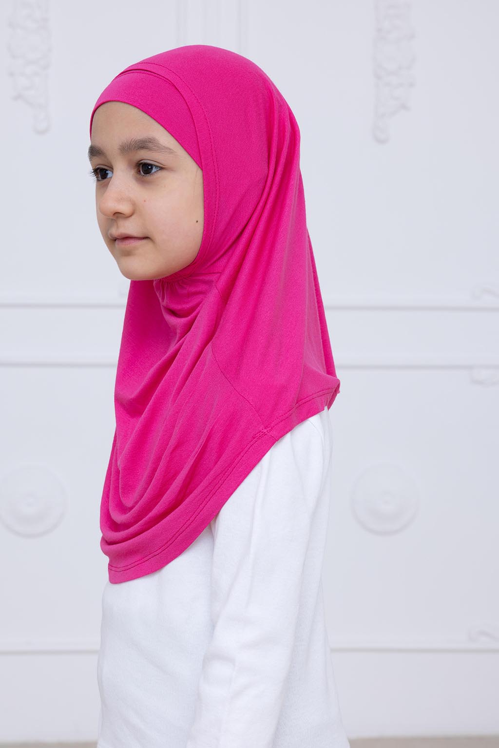 Ready to Wear Instant Hijab for Girls | Soft Viscose One-Piece Kids Headscarf for Daily Wear, Prayer & School