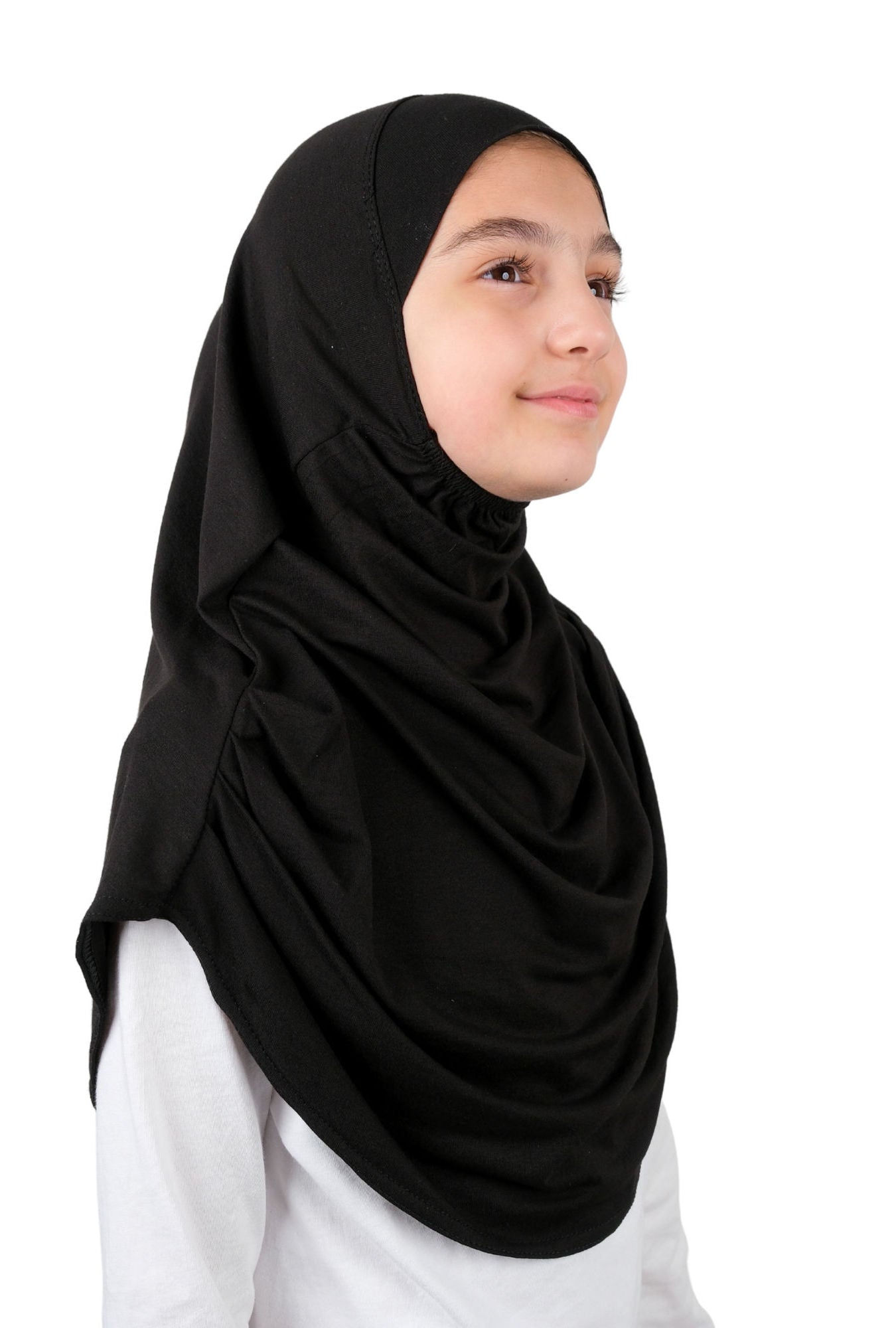Easy to Wear Instant Hijab for Girls | Soft Viscose One-Piece Kids Headscarf for School, Prayer