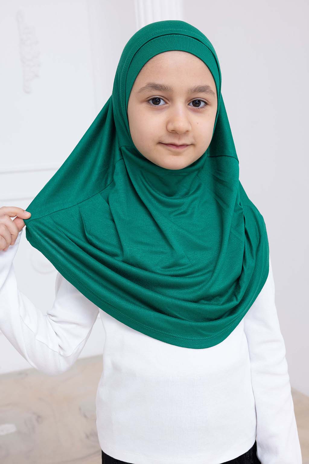 Ready to Wear Instant Hijab for Girls | Soft Viscose One-Piece Kids Headscarf for Daily Wear, Prayer & School