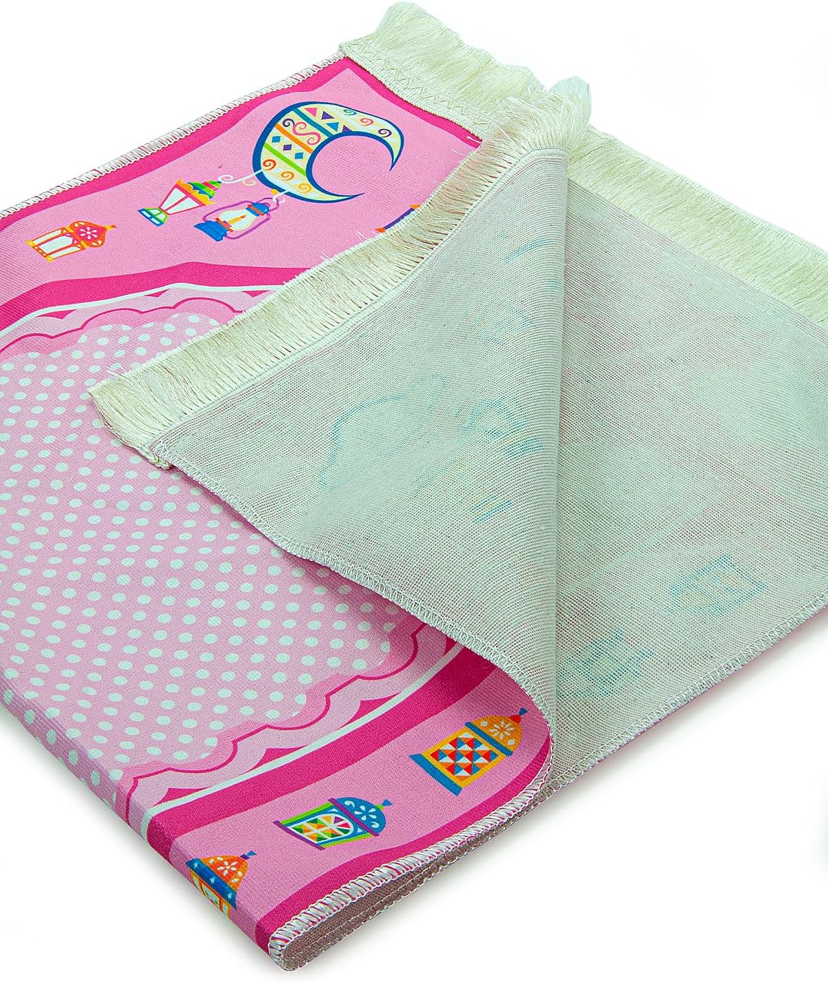 Kids Muslim Prayer Rug – Soft and Comfortable Islamic Sajadah, Patterned