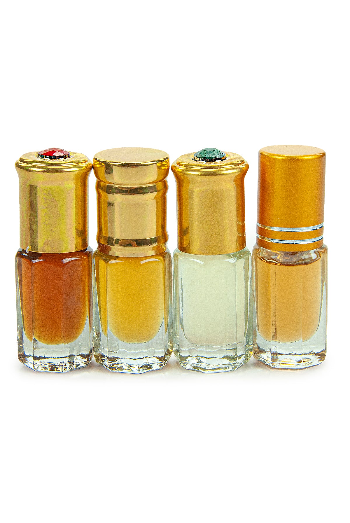 4-Piece Islamic Essence Set | Uhud, Kaaba, Ravza & Al Aqsa Fragrance | Alcohol-Free Slim Roll-On Gift - Ihvan