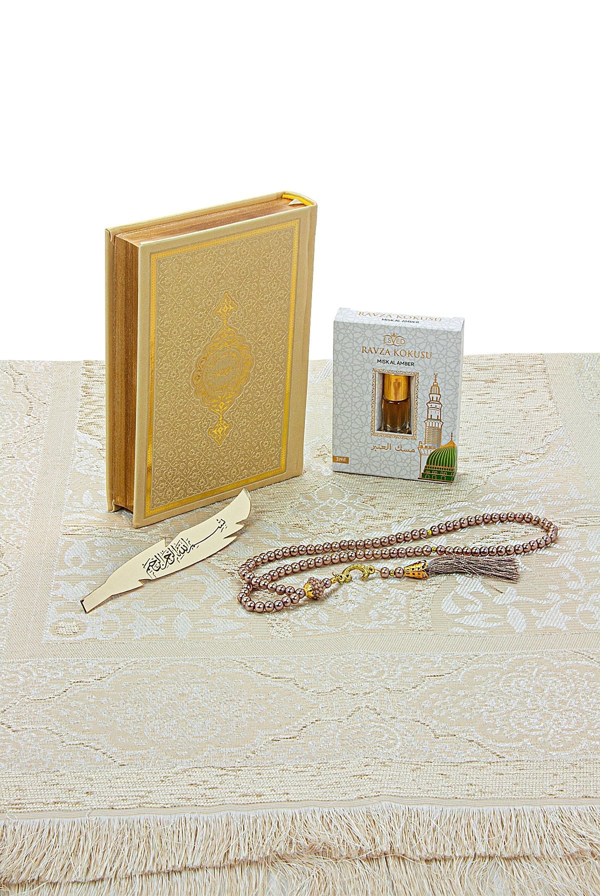 Arabic Language Holy Quran Set, Medina Script, Thermo Leather Cover, Muslim Gift, Ramadan Gift, Eid Islamic Gift, Black - ihvan