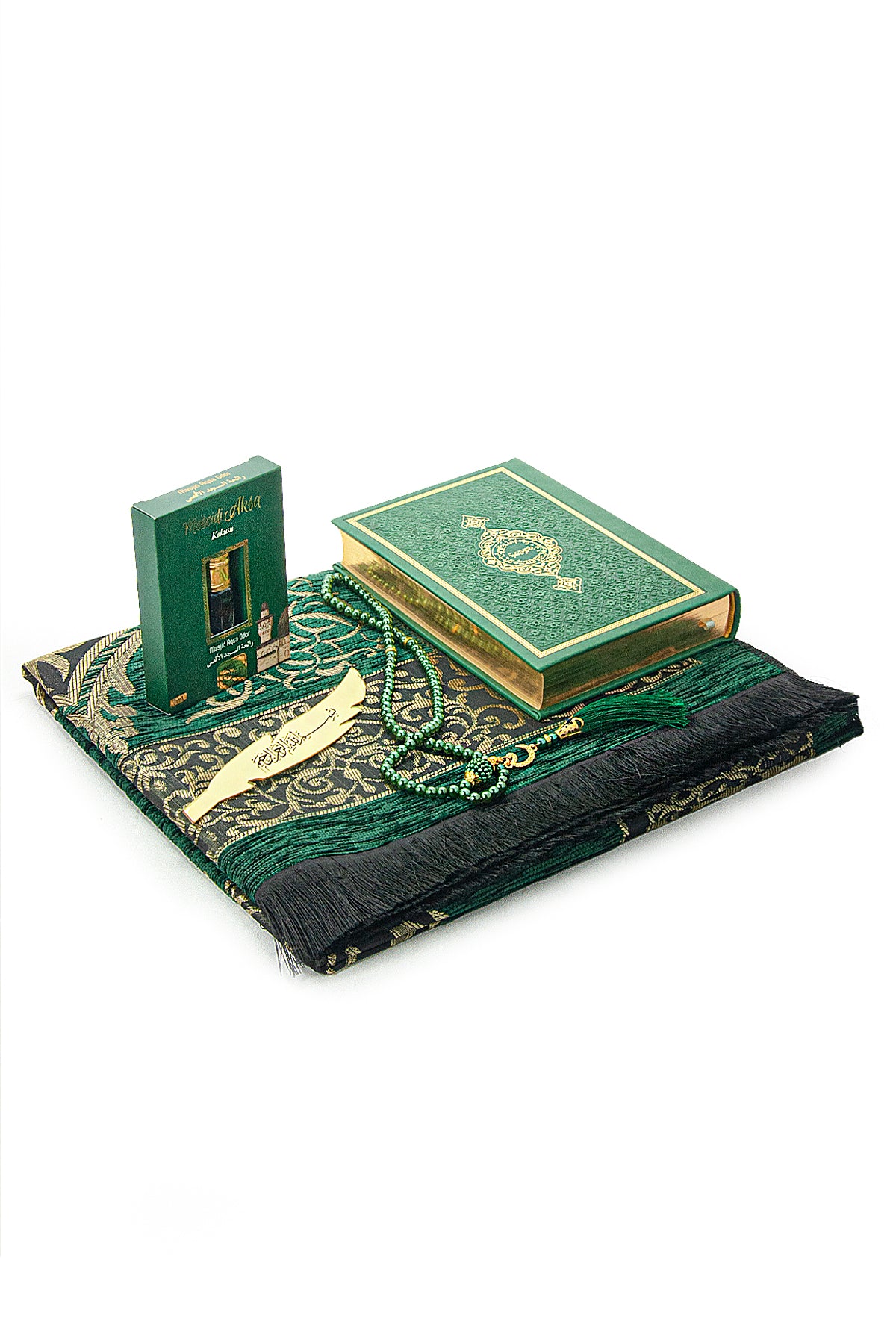 Arabic Language Holy Quran Set, Medina Script, Thermo Leather Cover, Muslim Gift, Ramadan Gift, Eid Islamic Gift, Black - ihvan