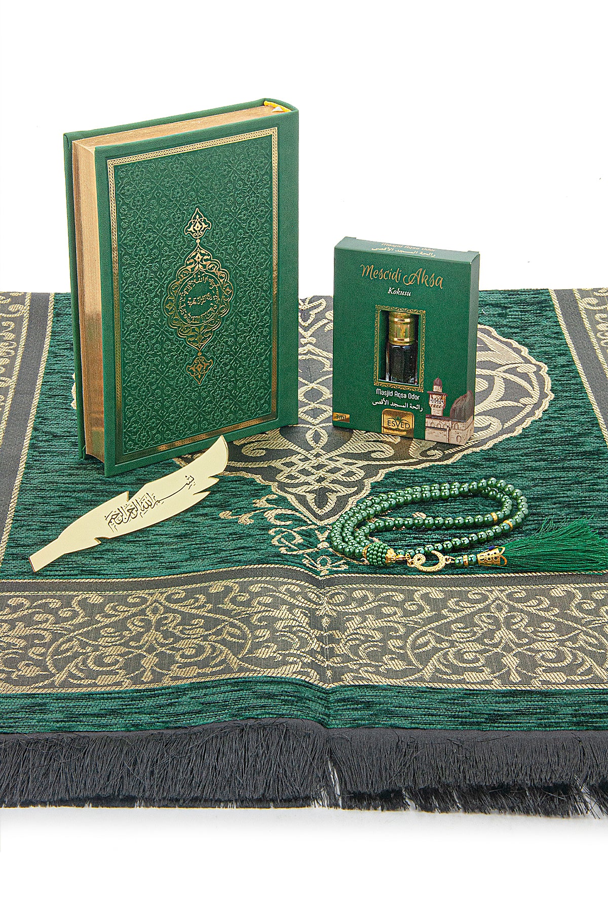 Arabic Language Holy Quran Set, Medina Script, Thermo Leather Cover, Muslim Gift, Ramadan Gift, Eid Islamic Gift, Black - ihvan