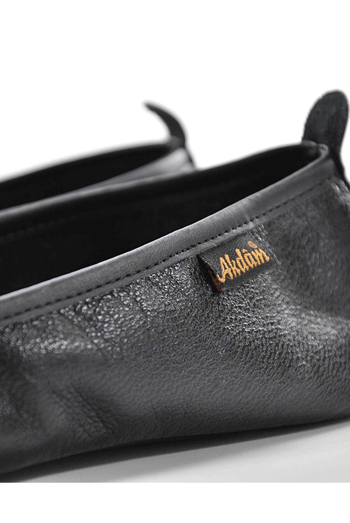 Black Genuine Leather Handmade Tawaf Shoes for Women | Muslim Khuffain Socks for Salah, Hajj, Umrah & Home Use - Ihvan
