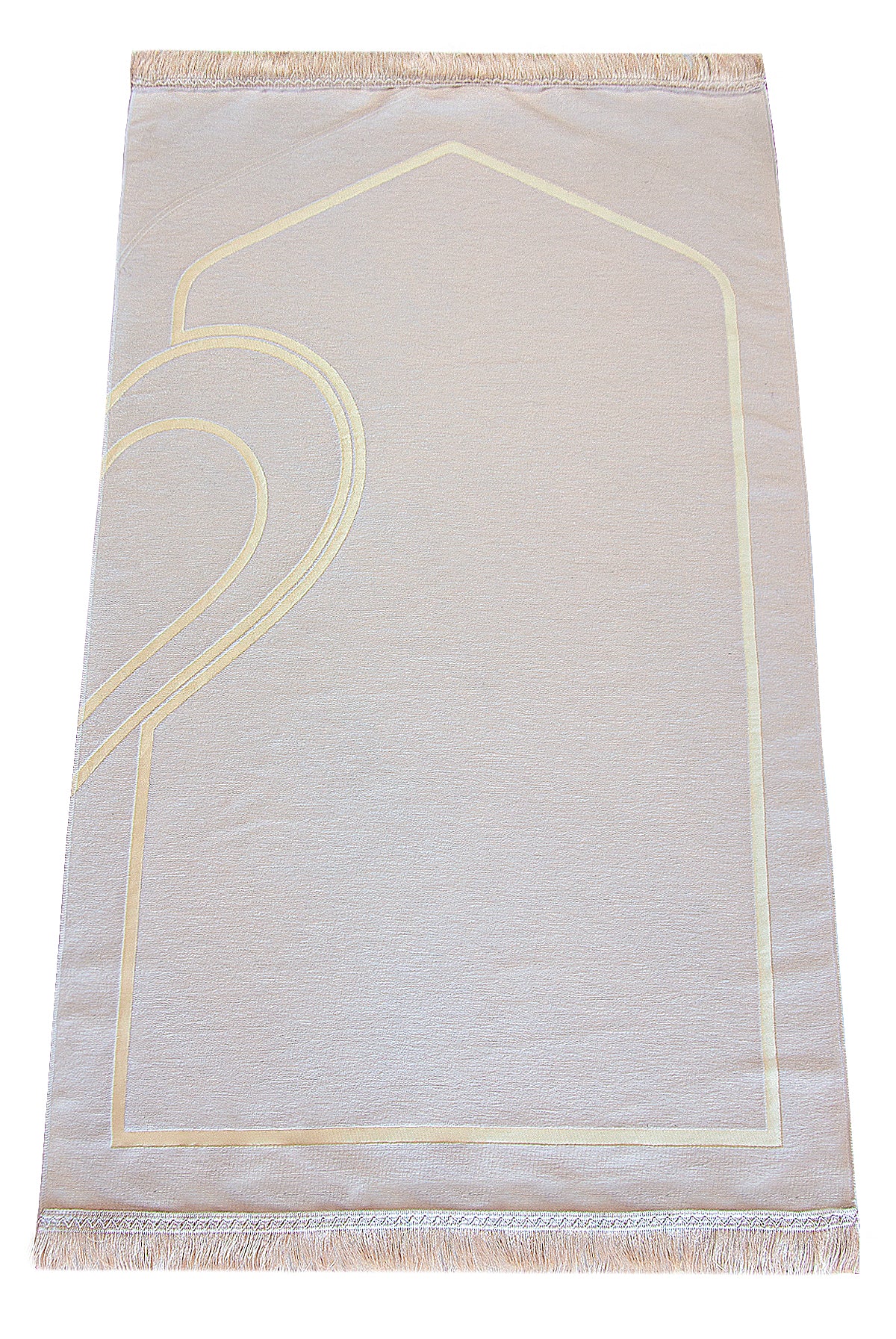 Elegant Black & White Muslim Prayer Rug Set for Couples | Sajadah | Janamaz - Ihvan