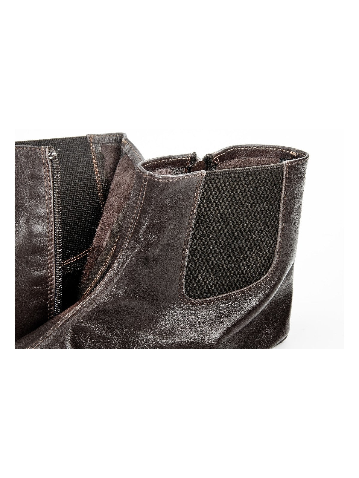 Handmade Brown Leather Prayer Socks | Thermal Khuffain for Masah, Ablution & Mosque Use - Ihvan