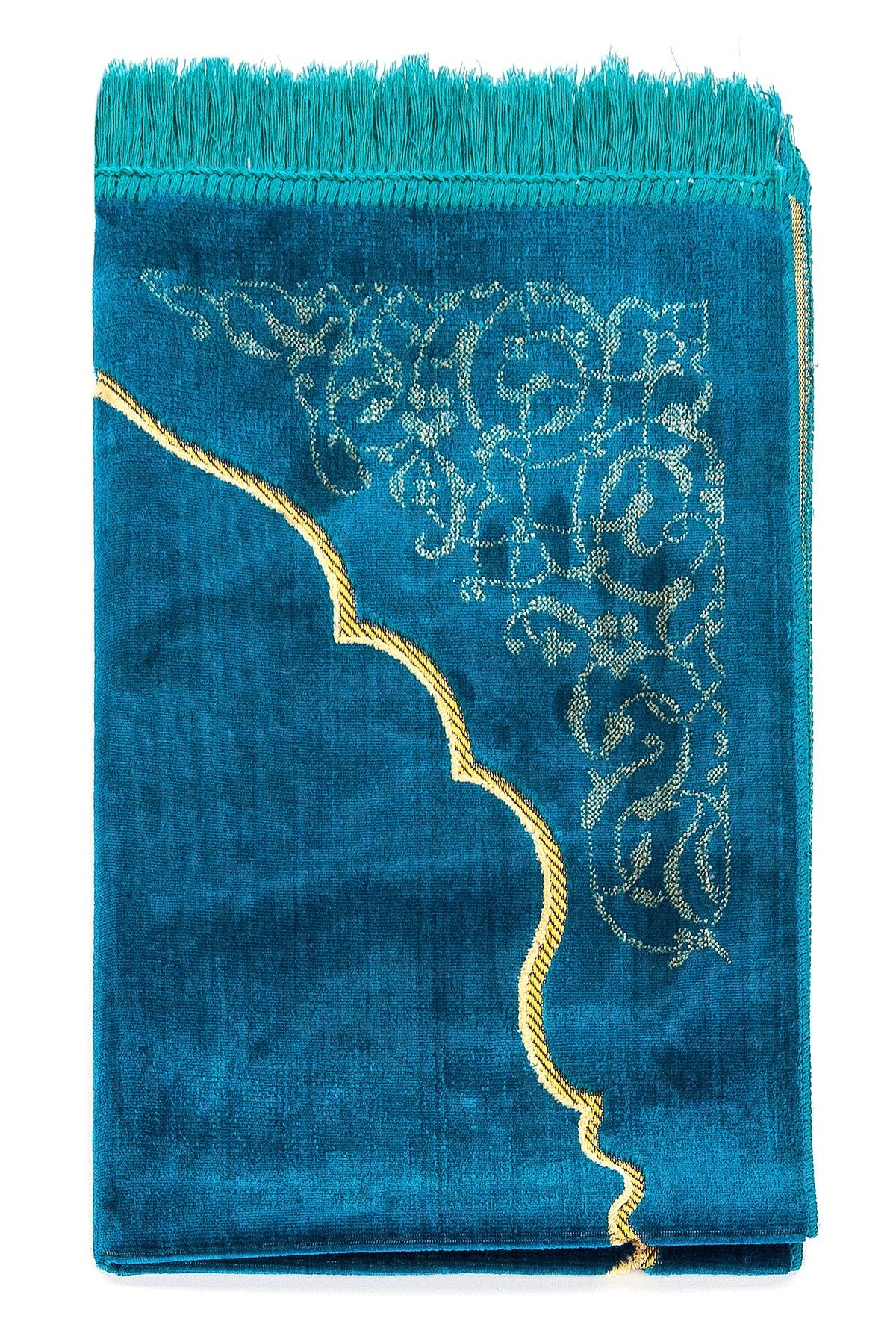 Classic Velvet Muslim Prayer Rug (Sajadah | Janamaz | Salah Mat) - Ihvan