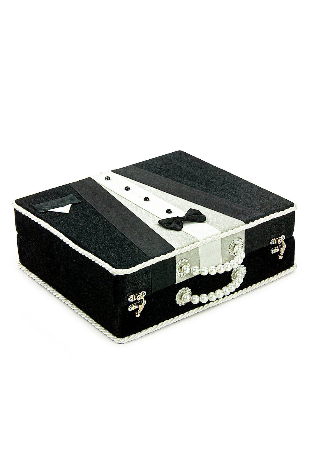 Islamic Groom’s Prayer Gift Set with Velvet Dowry Chest & Holy Quran & Prayer Rug - Ihvan