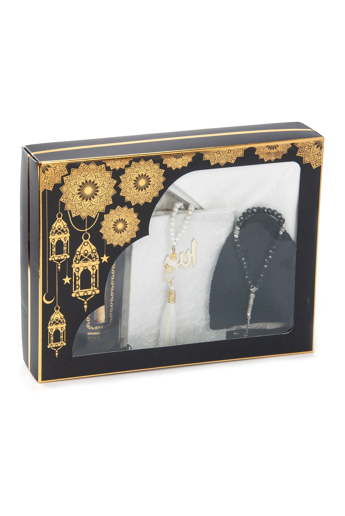 Complete Muslim Prayer Gift Set (Sajadah | Yaseen | Tasbih | Kufi | Miswak) - Ihvan