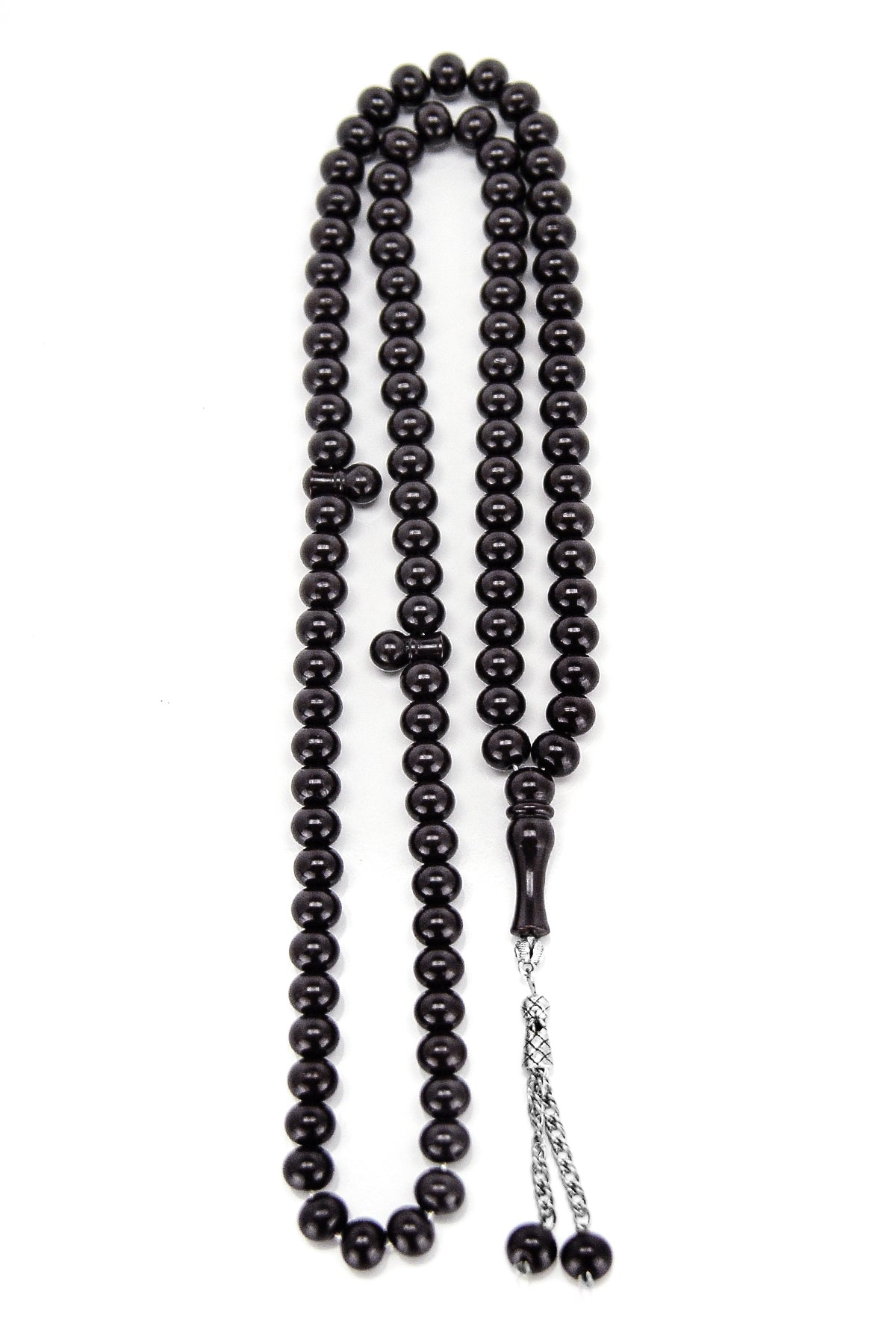 Islamic Dervish Prayer Beads (12mm – 99 Beads), Acrylic Muslim Prayer Bead, Large Smooth Dhikr Tasbeeh, Turkish Tasbih Gift for Ramadan Hajj Umrah, Long Subha Rosary