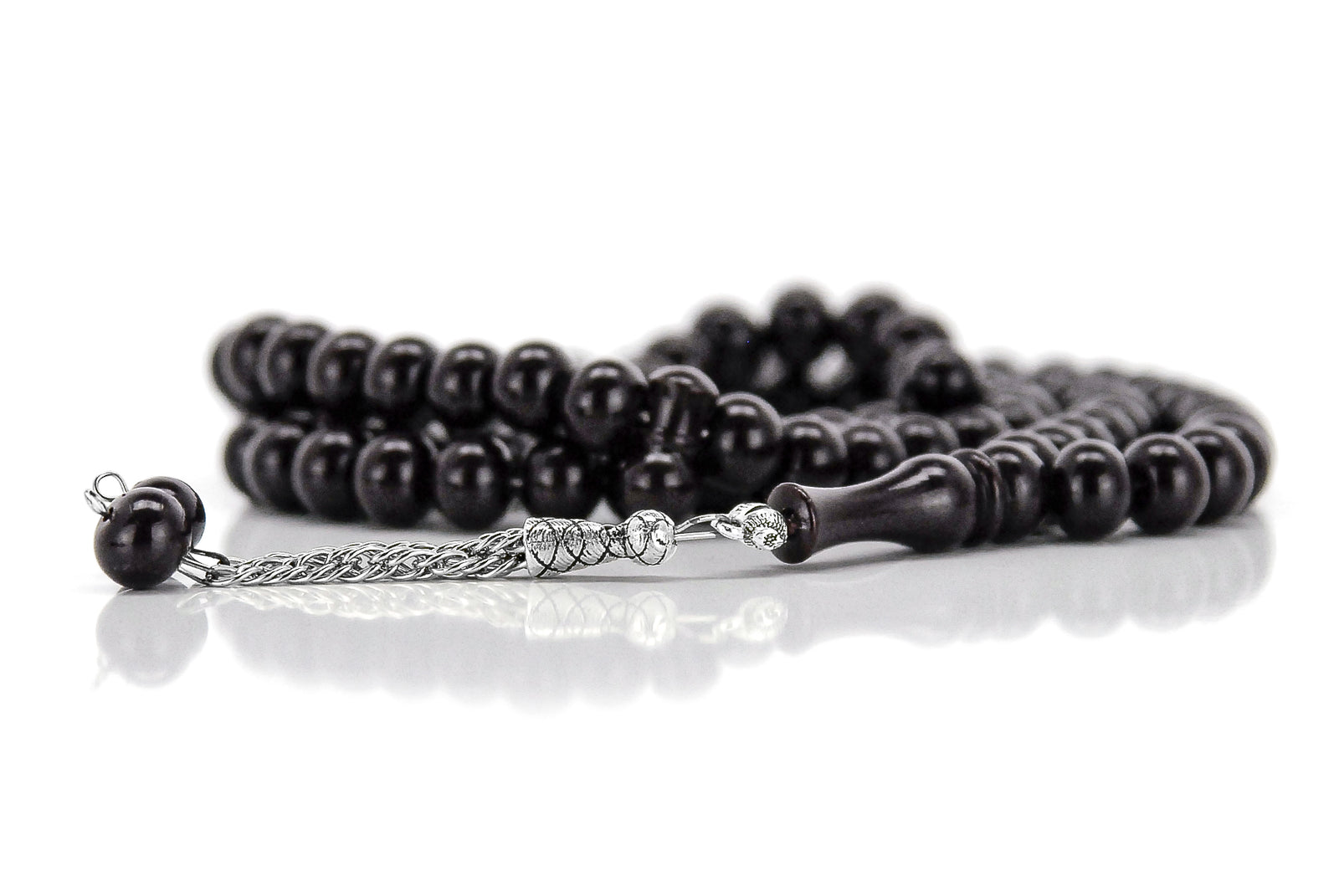 Islamic Dervish Prayer Beads (12mm – 99 Beads), Acrylic Muslim Prayer Bead, Large Smooth Dhikr Tasbeeh, Turkish Tasbih Gift for Ramadan Hajj Umrah, Long Subha Rosary