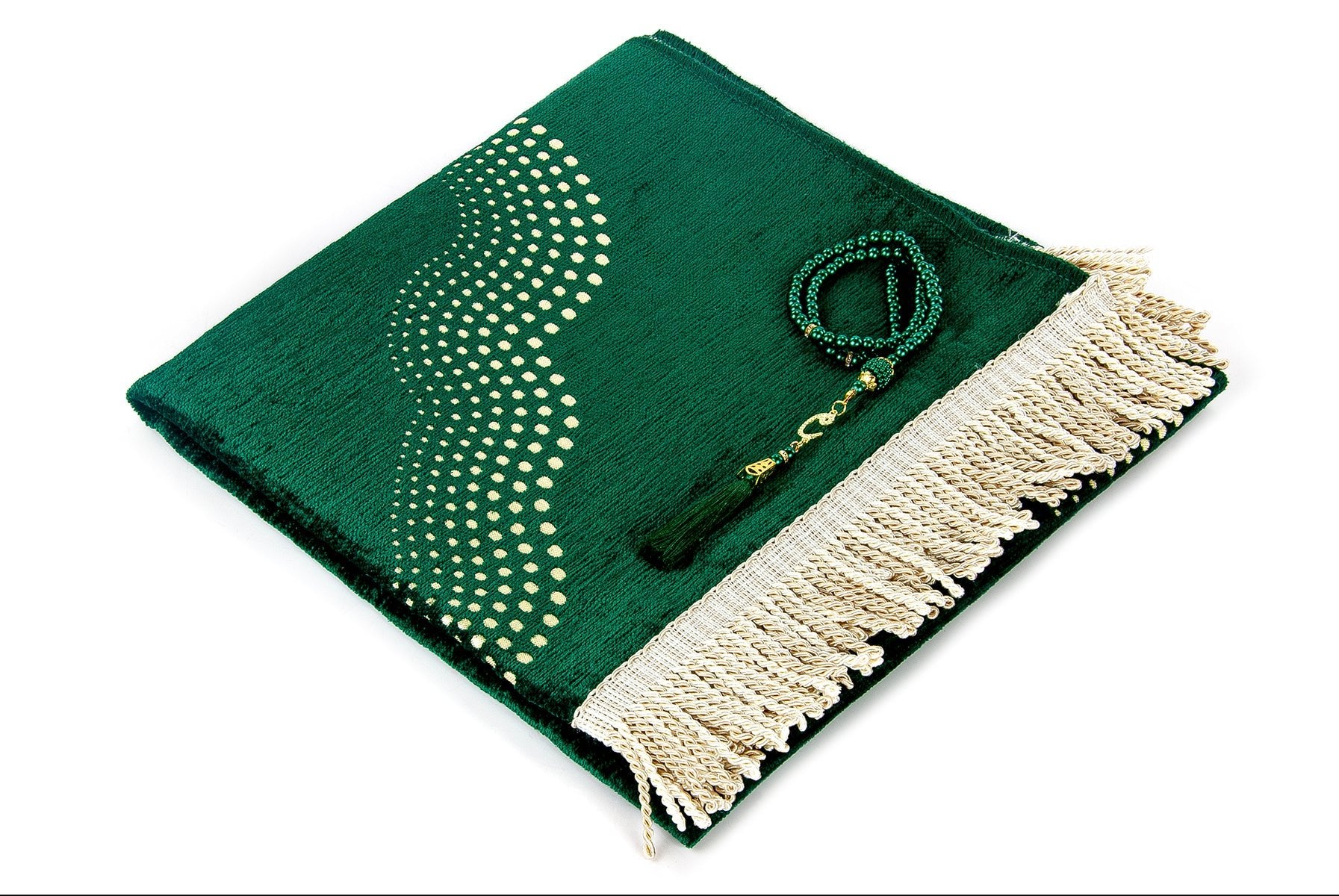 Exquisite Taffeta Muslim Prayer Rug (Sajadah | Janamaz | Salah Mat) - Ihvan