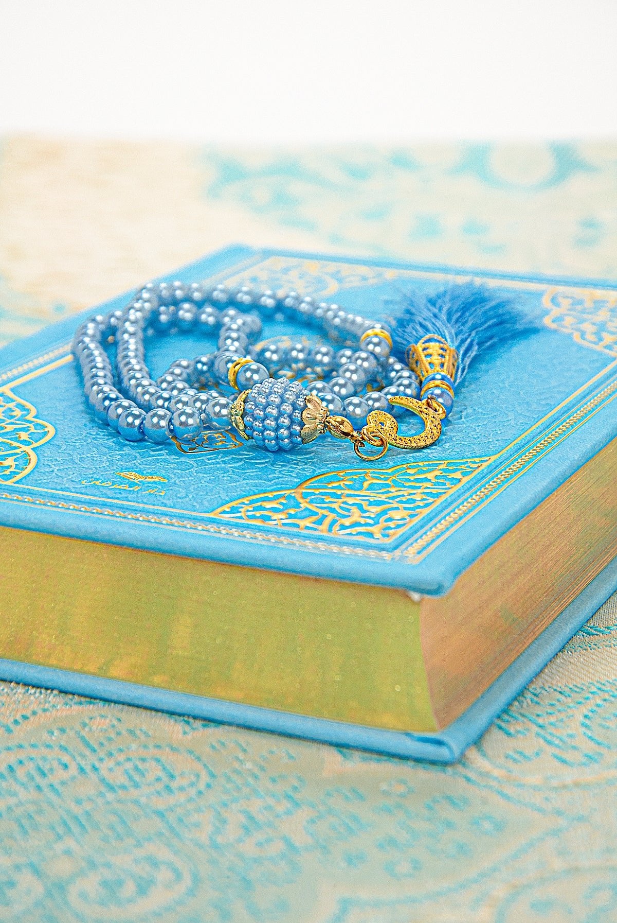 English Quran Gift Set with Prayer Rug, Rosary & Scent | Elegant Islamic Gift Box - Ihvan