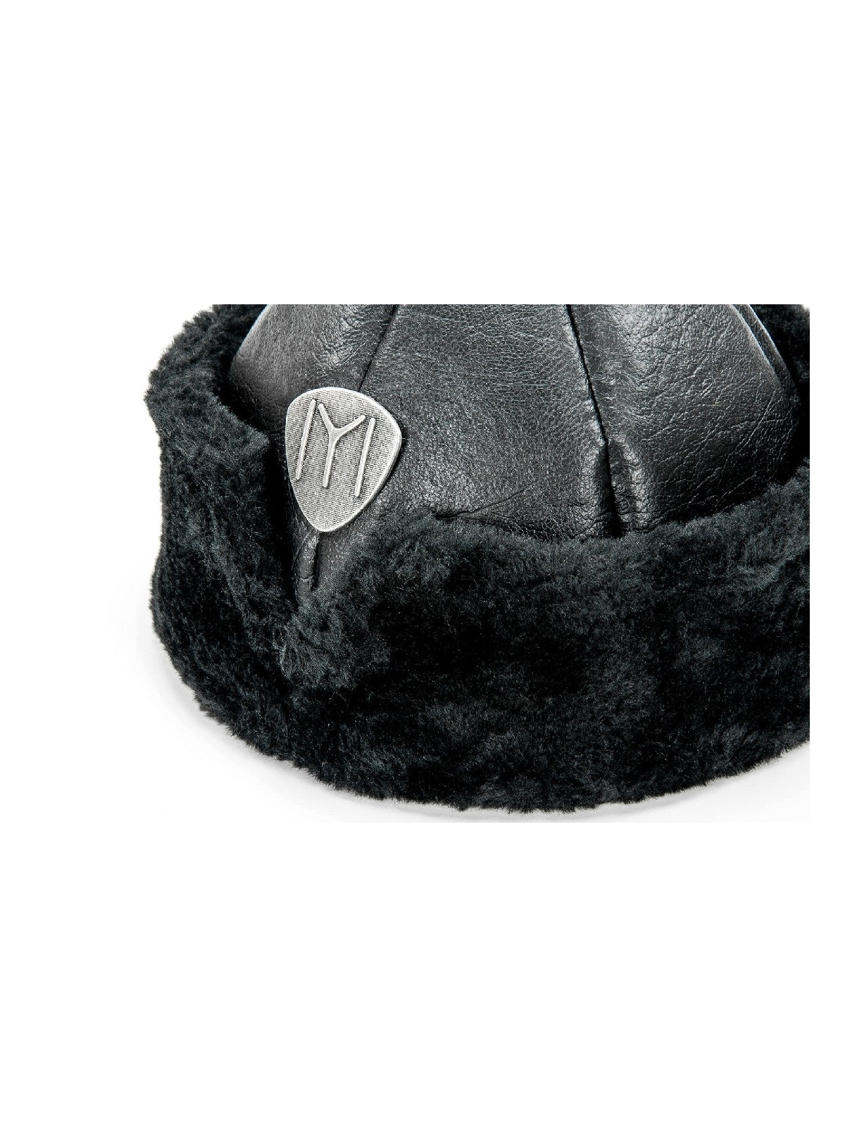 Turkish Ertugrul Ottoman Leather Fur Winter Bork Hat for Boys and Kids, 1 - 3 Years - ihvan