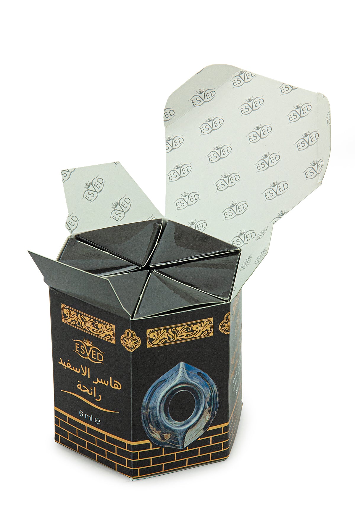 Hajar al-Aswad Essence Set | Islamic Fragrance Gift Box | Alcohol-Free Slim Attar Roll-Ons (6 x 6ml) - Ihvan