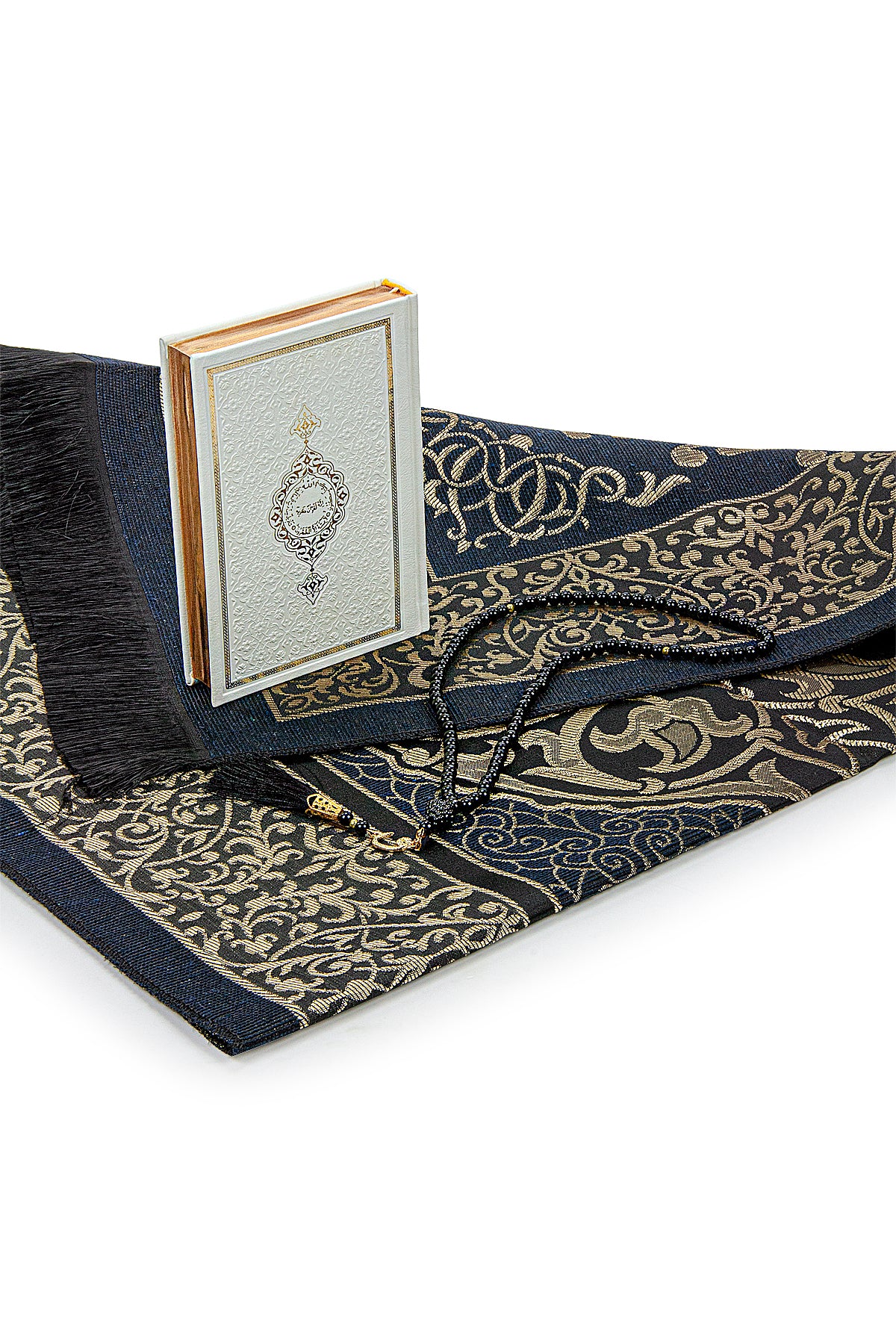 Islamic Prayer Rug & Quran Gift Set | Kaaba Box | Tasbih | Janamaz | Sajadah - Ihvan