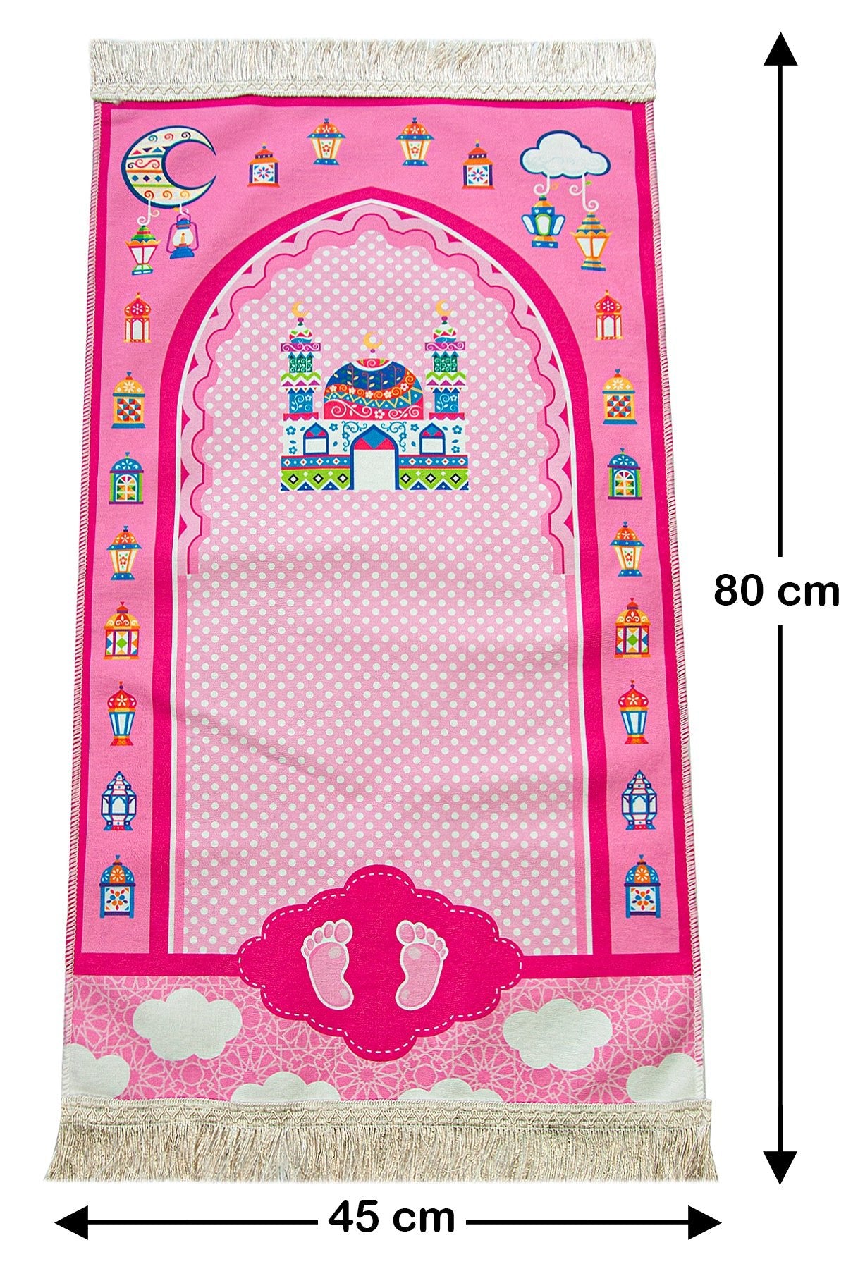 Quran Learning Set for Girls | Elif-Ba Book | Prayer Rug | Tasbih | Islamic Guide Book | Bag - Ihvan