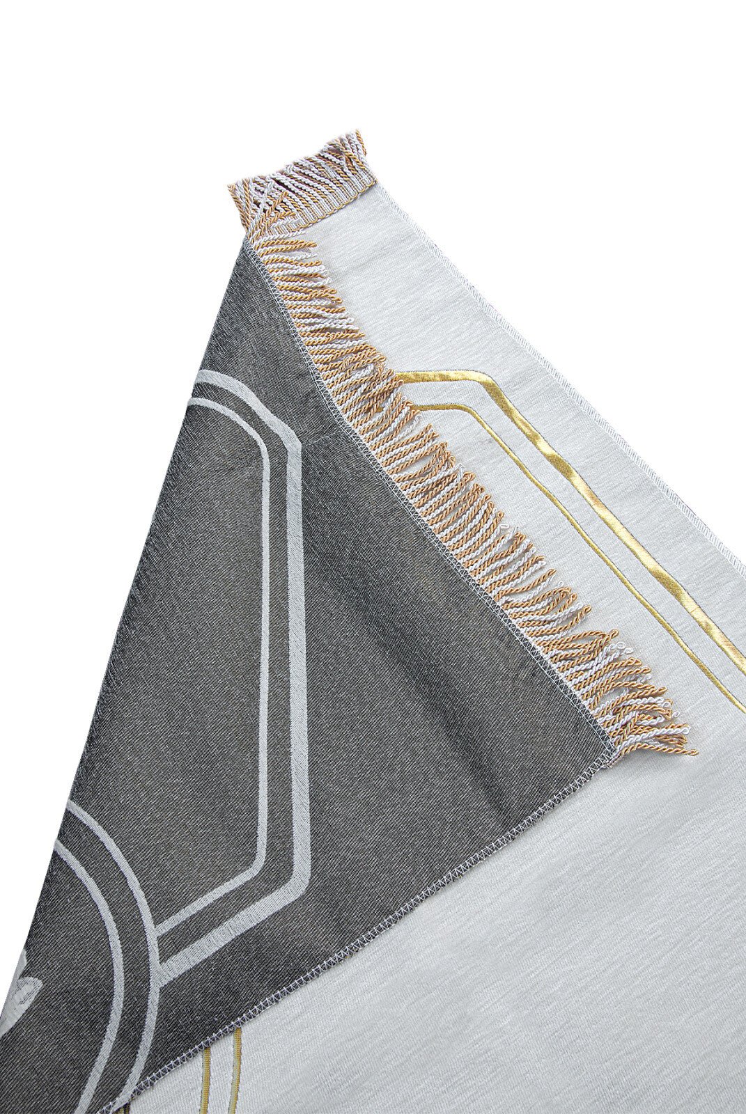 Personalized Muslim Prayer Rug Set for Couples | Chenille Janamaz with Tasbih - Ihvan