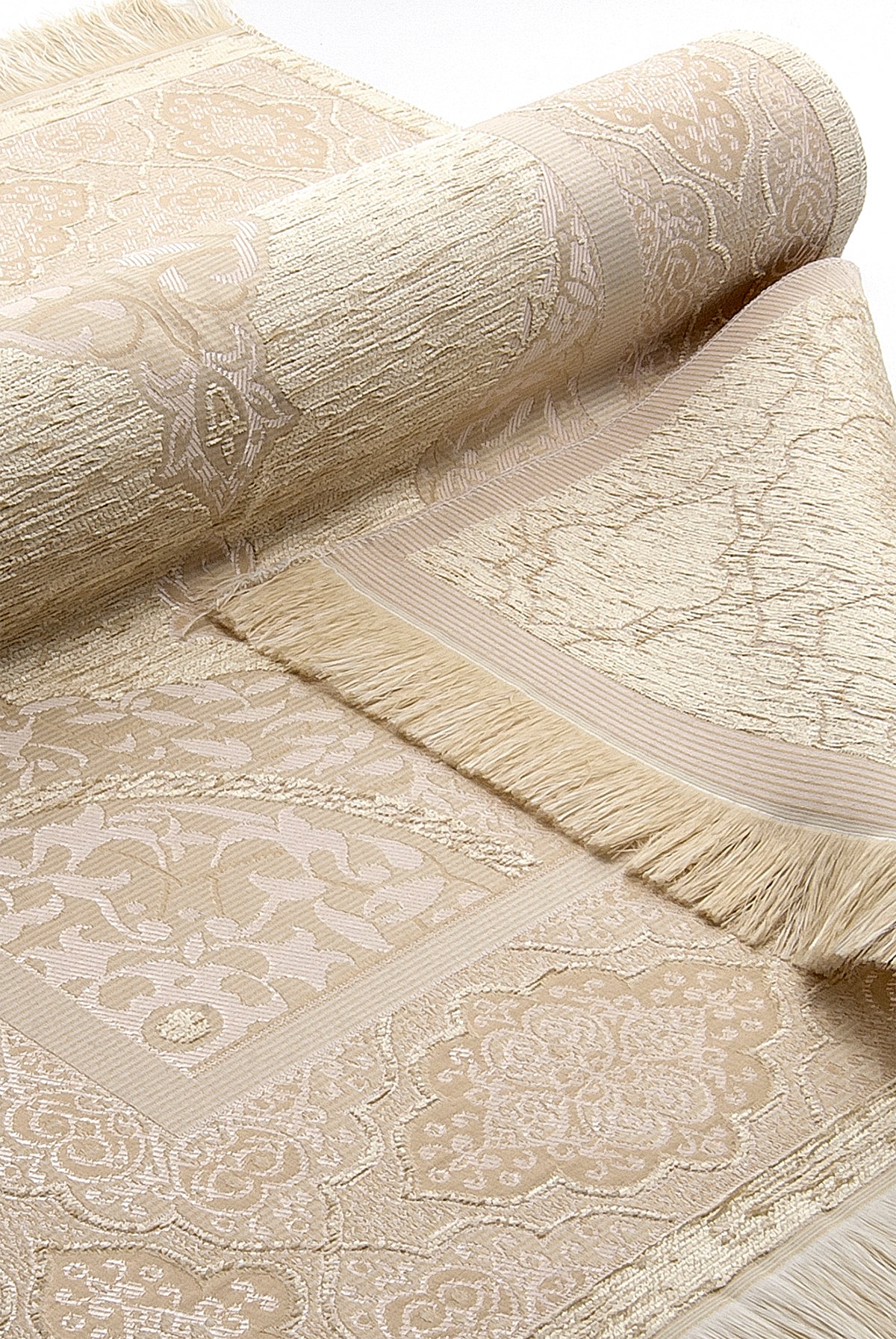 Luxury White Islamic Prayer Gift Set | Quran & Prayer Rug & Tasbih & Fragrance - Ihvan