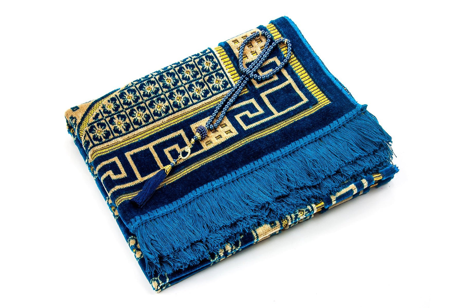 Luxury Velvet Muslim Prayer Rug (Sajadah | Janamaz | Salah Mat) - Ihvan