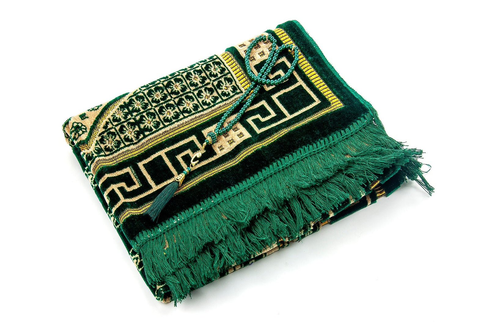 Luxury Velvet Muslim Prayer Rug (Sajadah | Janamaz | Salah Mat) - Ihvan