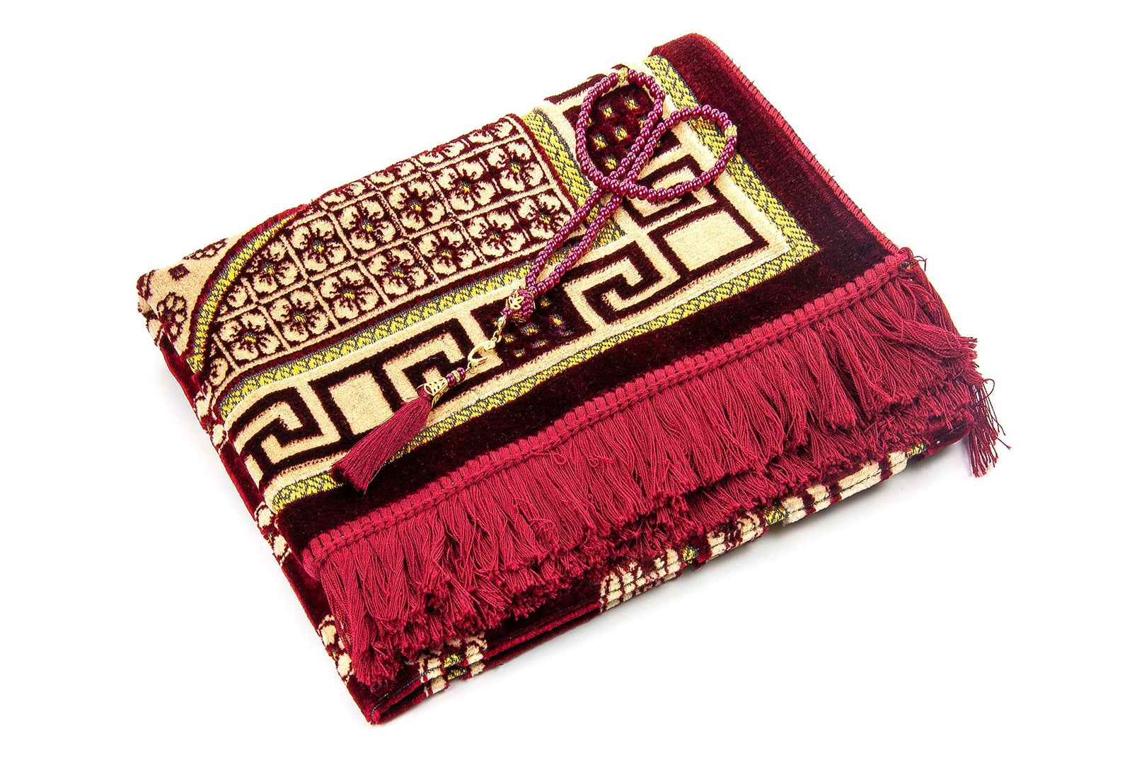 Luxury Velvet Muslim Prayer Rug (Sajadah | Janamaz | Salah Mat) - Ihvan