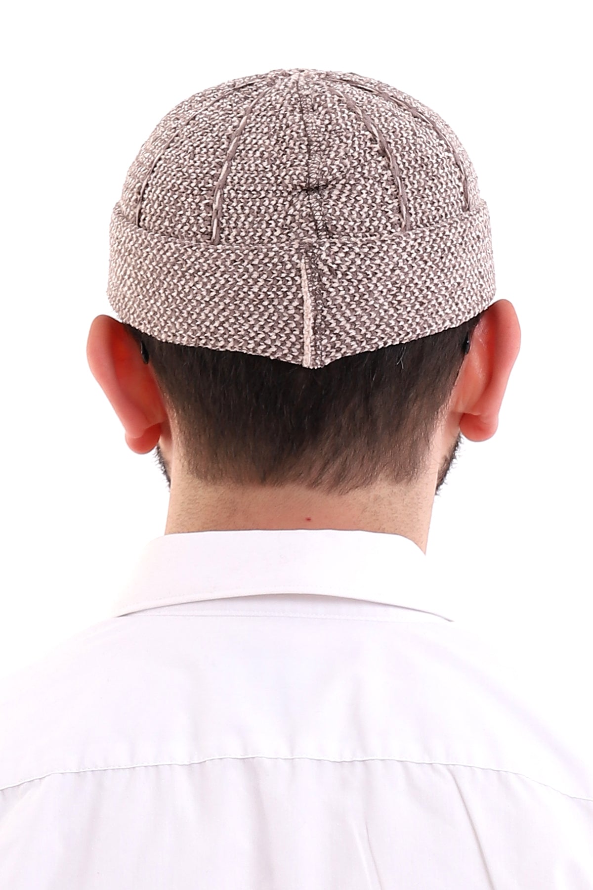 Muslim Winter Velvet Roll - up Edge Skullcap for Men, Islamic Gifts, Standart Size - ihvan