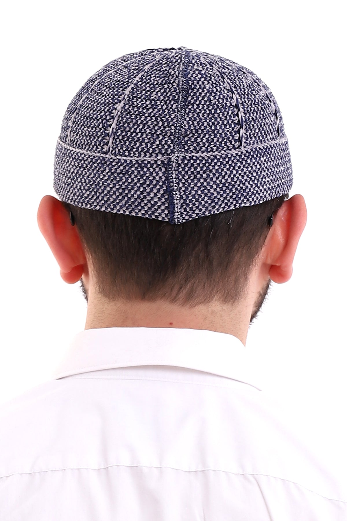 Muslim Winter Velvet Roll - up Edge Skullcap for Men, Islamic Gifts, Standart Size - ihvan