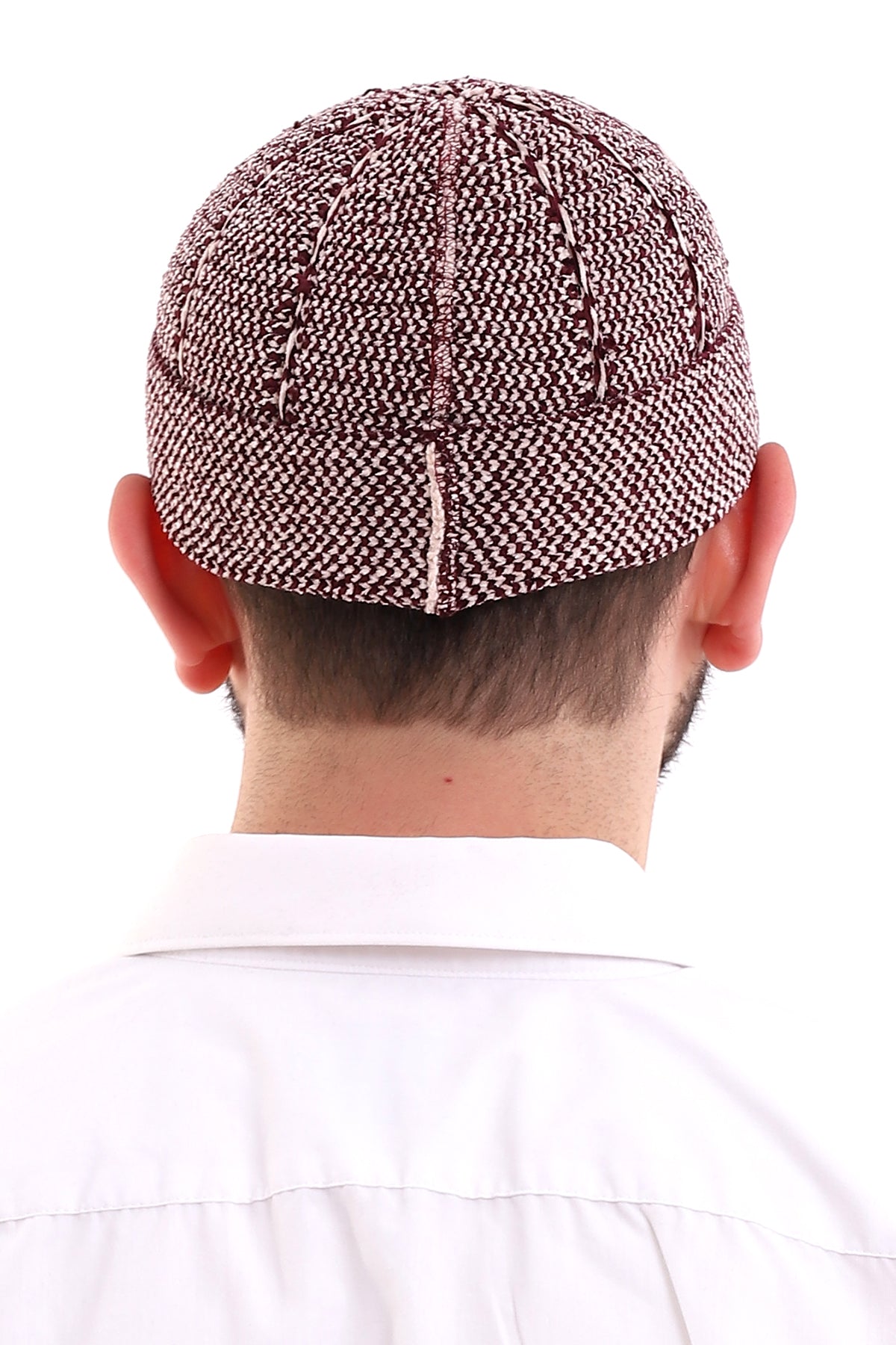 Muslim Winter Velvet Roll - up Edge Skullcap for Men, Islamic Gifts, Standart Size - ihvan