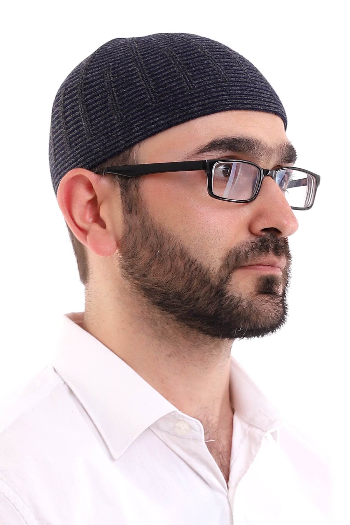 Muslim Winter Wool Knitting Skullcap for Men, Islamic Caps - ihvan