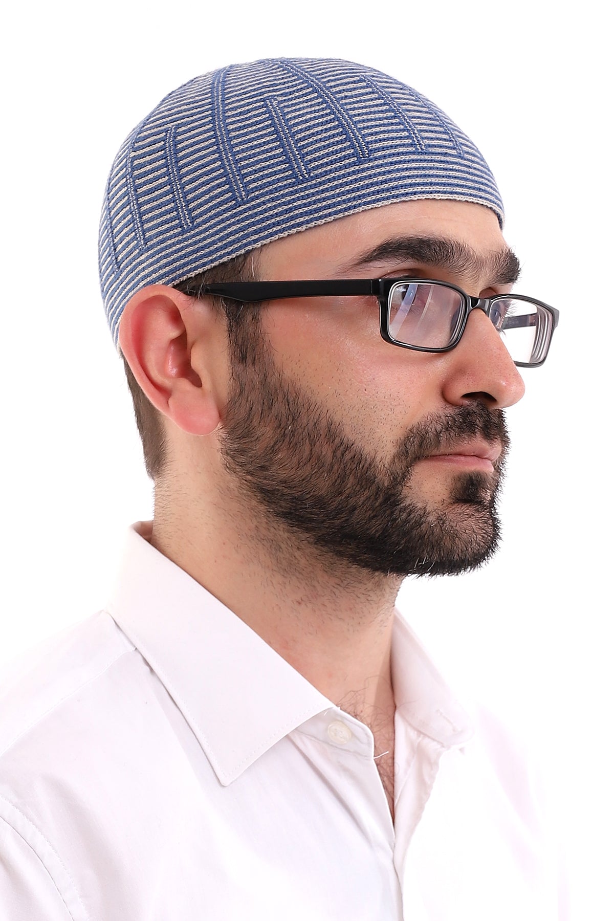 Muslim Winter Wool Knitting Skullcap for Men, Islamic Caps - ihvan