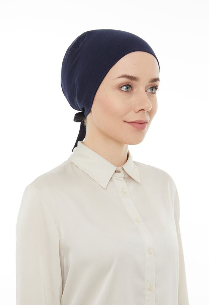 Non-Slip Muslim Hijab Cap | Islamic Underscarf Bonnet | Tie-back Head Wrap for Muslim Women - Ihvan