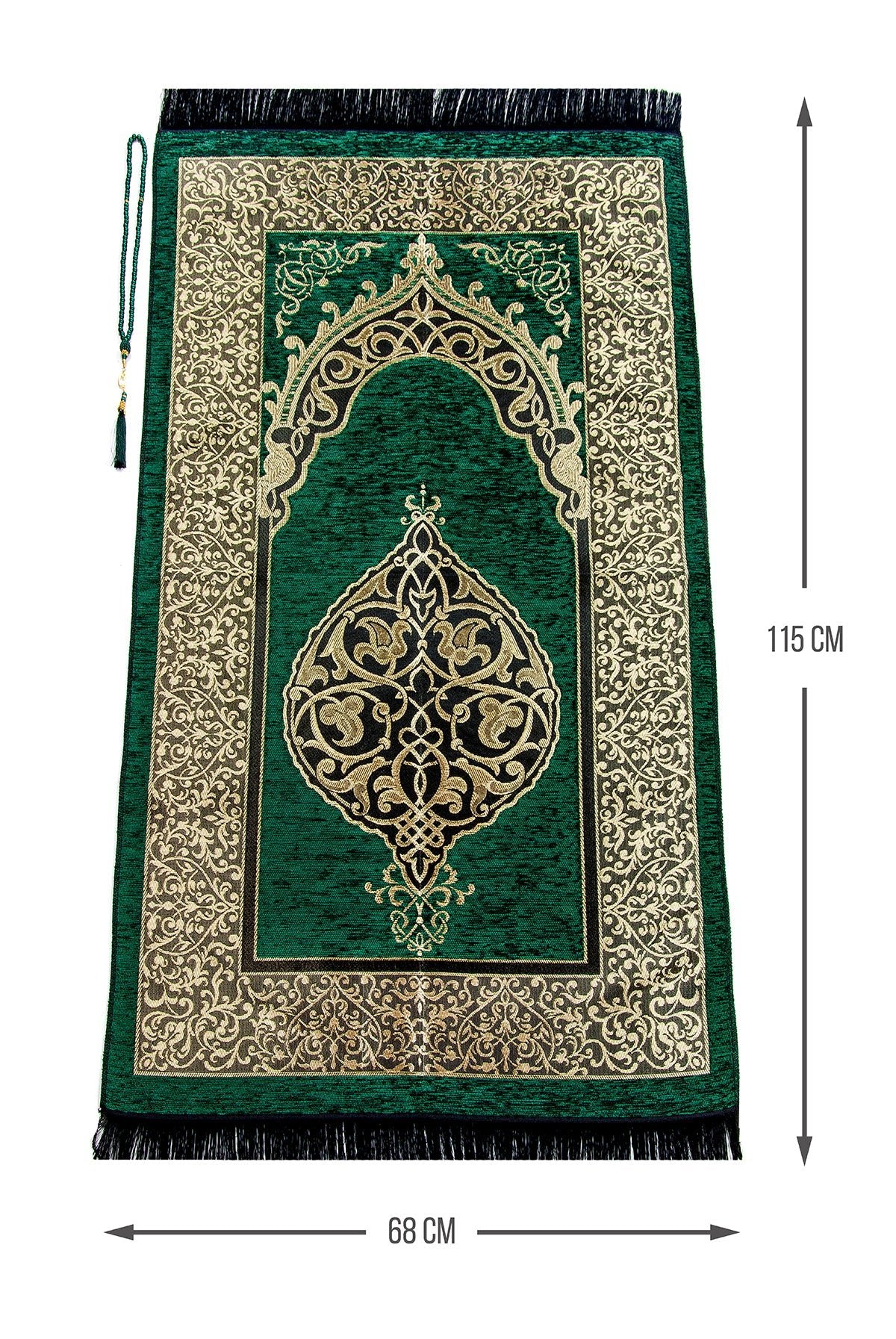 One - Piece Full - Length Long Sleeve Hijab Abaya Dresses for Women with Prayer Rug & Rosary - ihvan