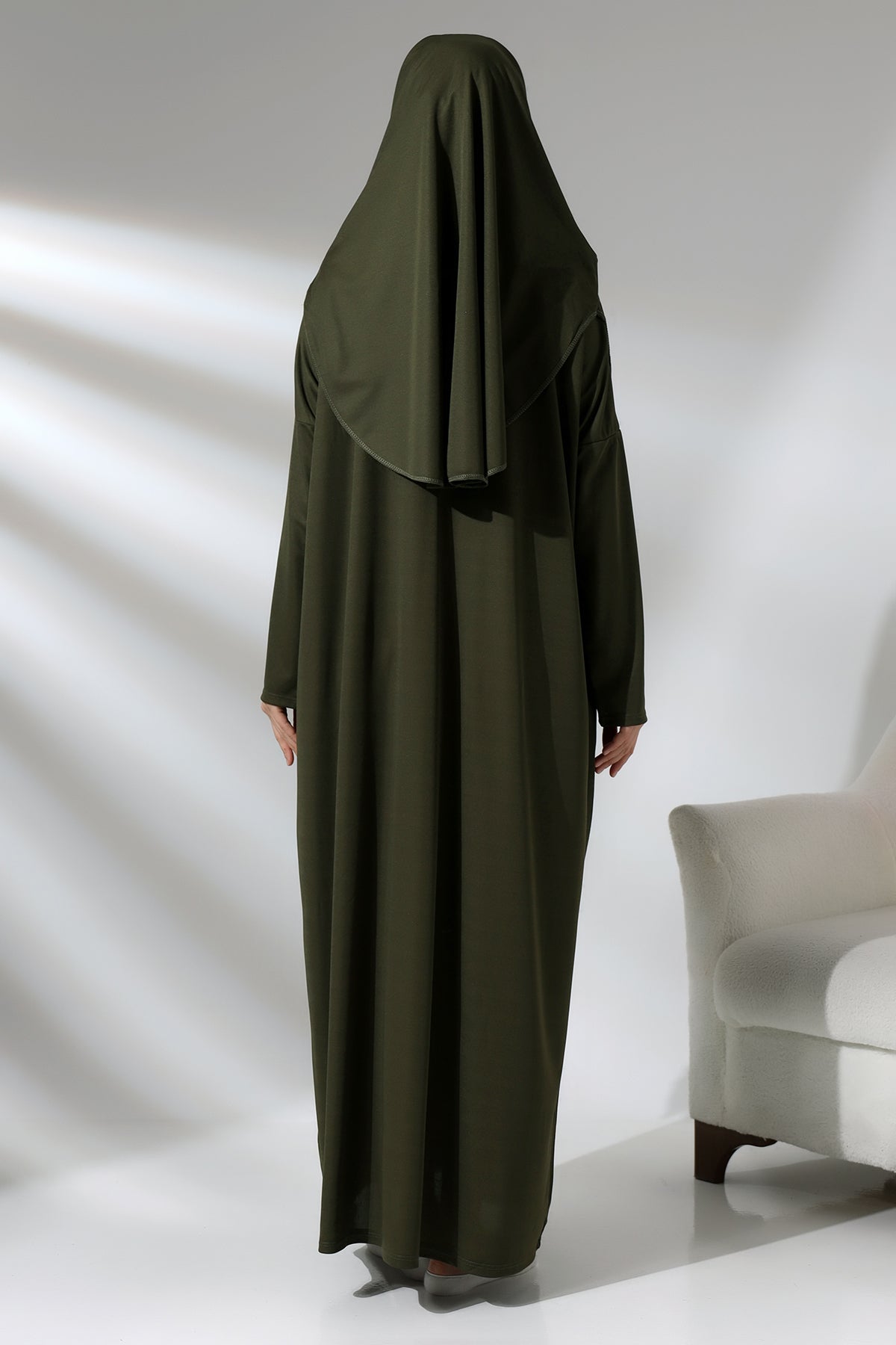 One - Piece Full - Length Long Sleeve Hijab Abaya Dresses for Women - ihvan