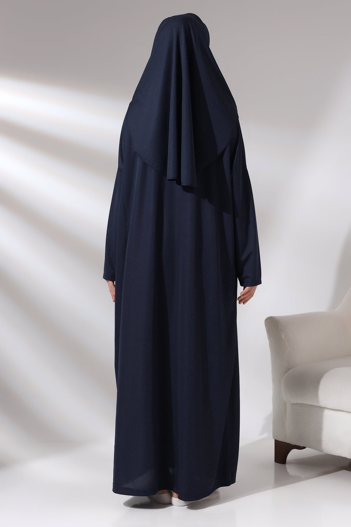One - Piece Full - Length Long Sleeve Hijab Abaya Dresses for Women - ihvan