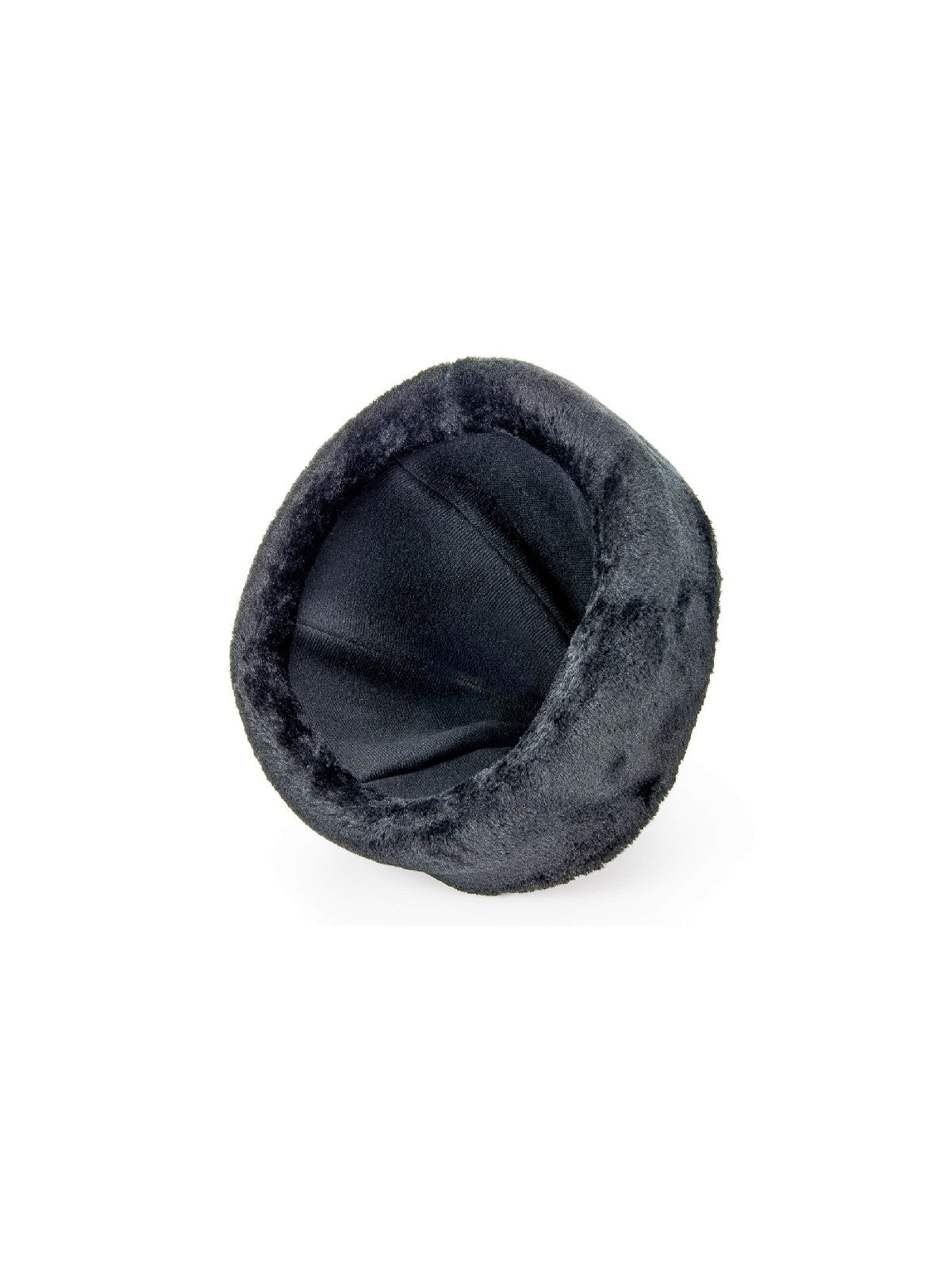 Turkish Ertugrul Ottoman Black Leather and Fur Winter Bork Hat, Three Creasent Design - ihvan
