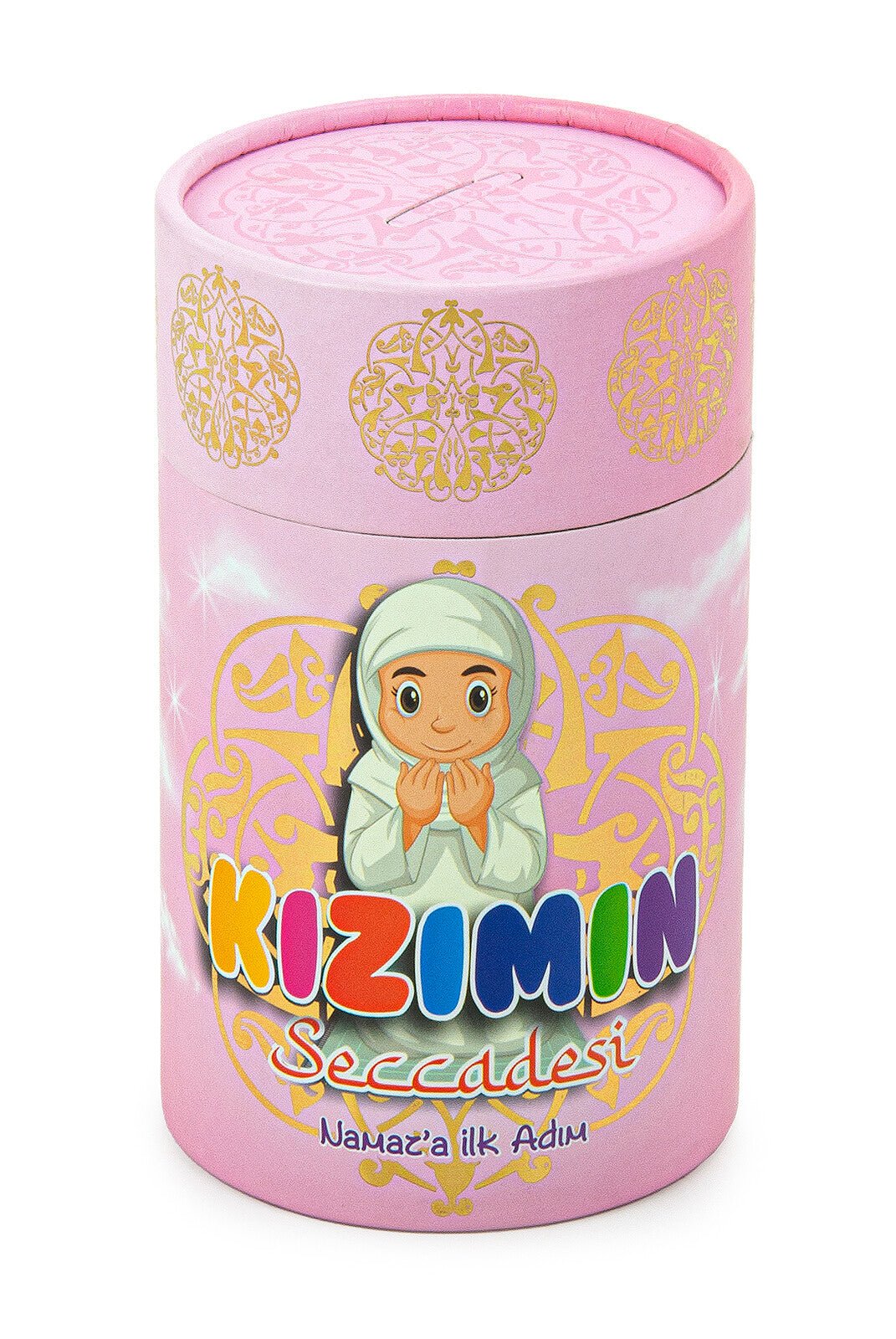 Pink Islamic Prayer Rug Set for Girls | Sajadah (Janamaz) | Tasbih | Coin Box - Ihvan