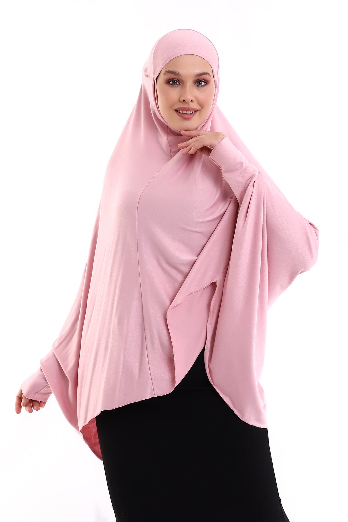 Instant Khimar Hijab with Sleeves | Long Islamic Khimar Headscarf - Ihvan