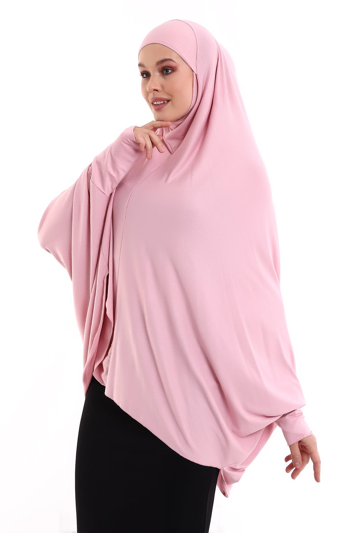 Instant Khimar Hijab with Sleeves | Long Islamic Khimar Headscarf - Ihvan