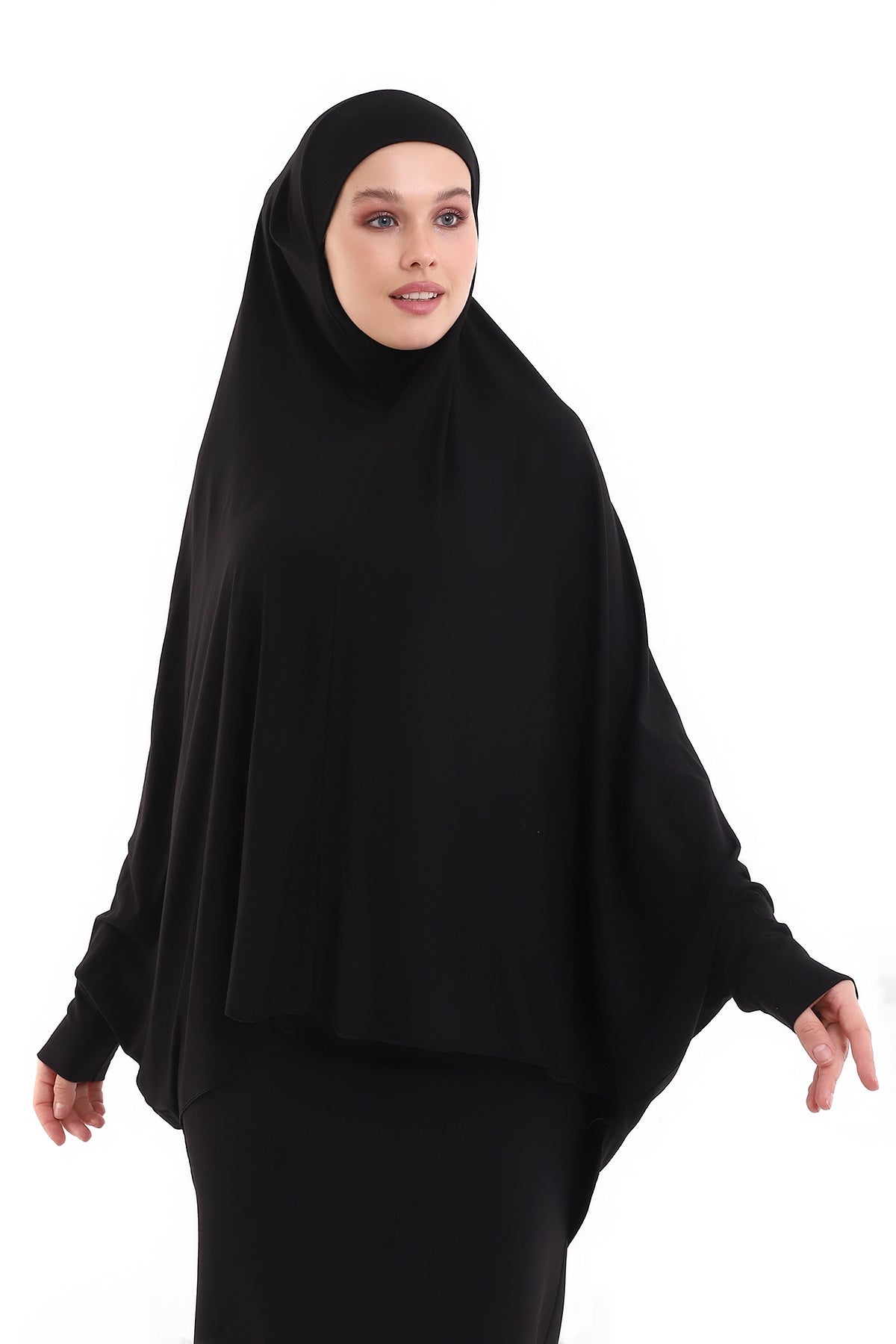 Instant Khimar Hijab with Sleeves | Long Islamic Khimar Headscarf - Ihvan