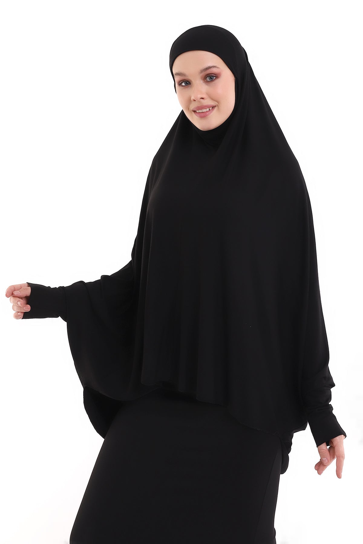 Instant Khimar Hijab with Sleeves | Long Islamic Khimar Headscarf - Ihvan
