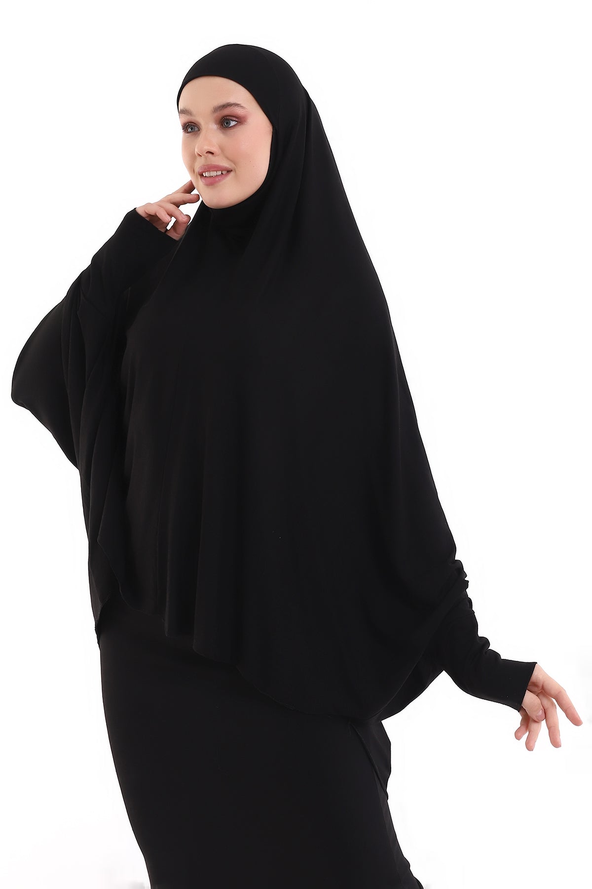 Instant Khimar Hijab with Sleeves | Long Islamic Khimar Headscarf - Ihvan