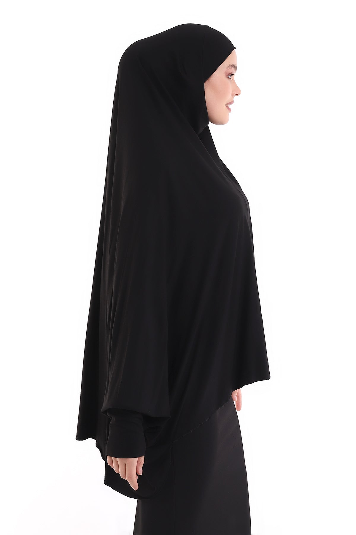Instant Khimar Hijab with Sleeves | Long Islamic Khimar Headscarf - Ihvan