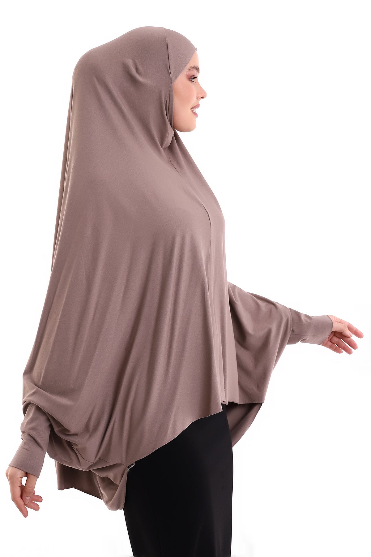 Instant Khimar Hijab with Sleeves | Long Islamic Khimar Headscarf - Ihvan