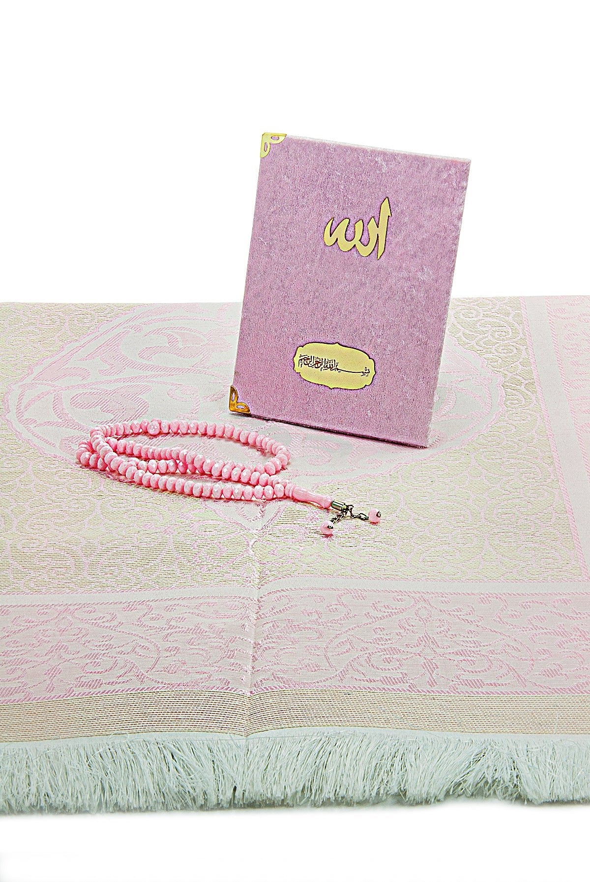 Luxury Velvet Muslim Prayer Gift Set | Prayer Rug (Sajadah) | Tasbih | Yaseen Book - Ihvan