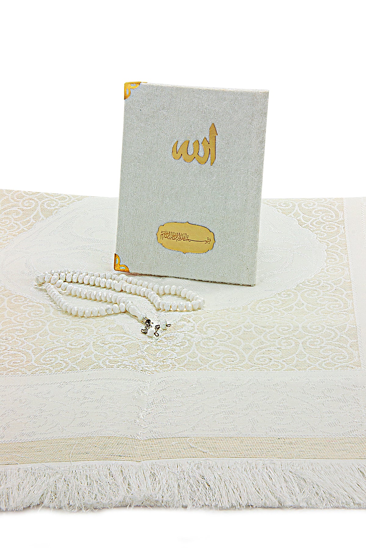 Luxury Velvet Muslim Prayer Gift Set | Prayer Rug (Sajadah) | Tasbih | Yaseen Book - Ihvan